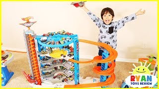 Biggest Hot Wheels Super Ultimate Garage Playset with Ryan's Toy Cars Collection