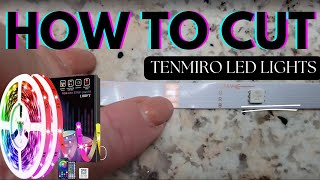 Cutting \u0026 Installing Tenmiro LED Strip Lights Made Simple 🛠️