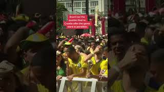 Brazil fans react to shock defeat