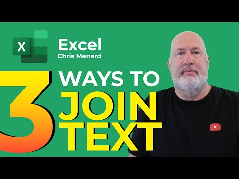 Excel TEXTJOIN, CONCATENTATE and CHAR Functions to Join Text