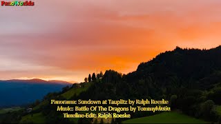 Sundown Tauplitz - Virtual Drone Flight - Panoworlds Timeline-Panorama