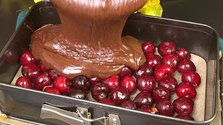 Juicy chocolate cherry cake Super delicious recipe Easy to make!