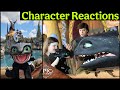 Epic Universe Characters Meet Animatronic Toothless Puppet!