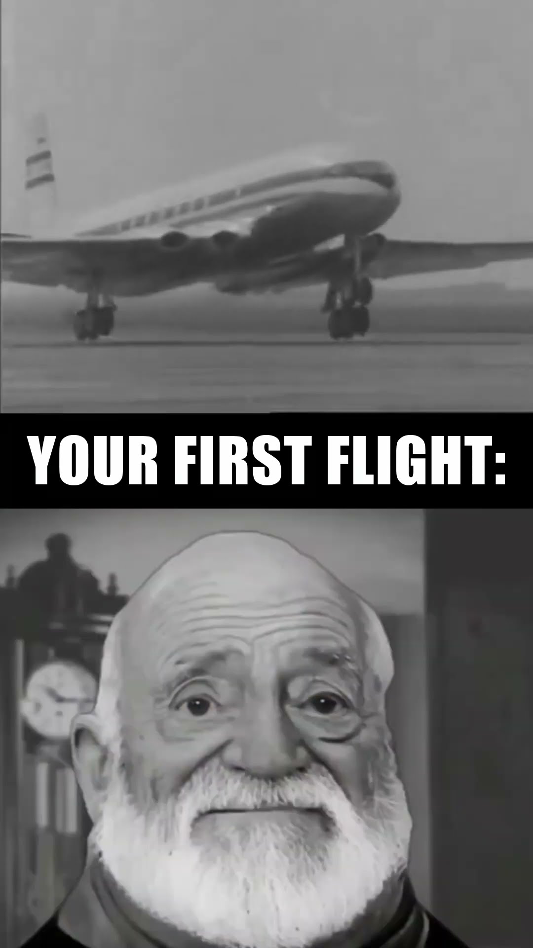 POV: your first flight depending on your age