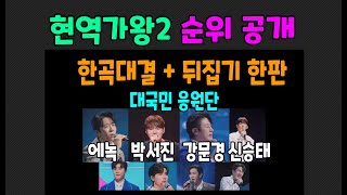 현역가왕2💙1월 223 💙 점수 및 순위 공개 💙 한곡대결 + 뒤집기 한판 💙 대국민 응원전 💙 준결승 진출 14명 누구?