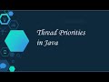 Thread Priorities in Java || #javatutorials #java #threads
