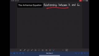 59: The Arrhenius equation