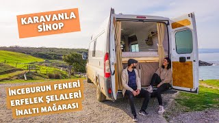 KARAVANLA SİNOP! | EN KUZEYDE 1 GECE! | İnceburun | Erfelek Şelalesi | İnaltı Mağarası | Hamsilos