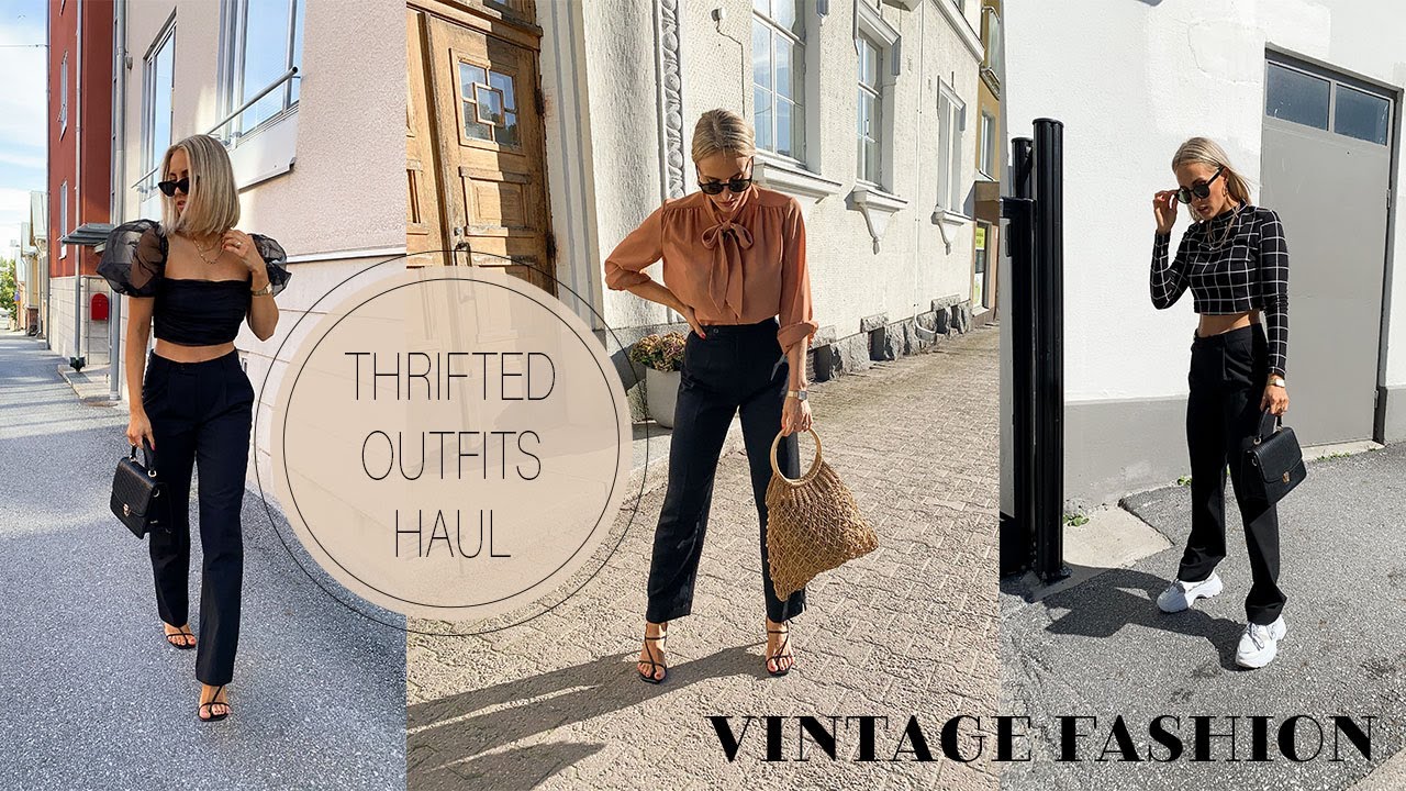 Thrifted Outfit Haul - Vintage Drop Part 2- Scandinavian Style ...