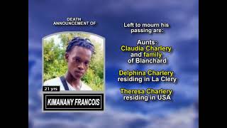 Kimanany Francois ~ Long Obituary