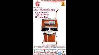 GOLD TOOL® jewelry FILLING TABLE WITH DUST COLLECTER