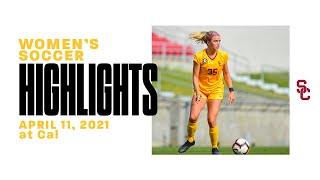 W Soccer: USC 5, Cal 0 - Highlights 4/11/21