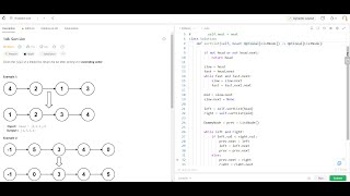 Apple Interview Question - Sort List- Leetcode 148- Python