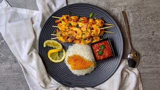 Garlic Shrimp with Saffron, Knoblauchgarnele mit Safran,ميگو زعفرانی با سیر#persian #shrimp #madiify