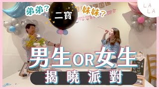 寶寶性別揭曉派對/Baby Gender reveal party!拉拉當姐姐囉，二寶是弟弟？還是妹妹？