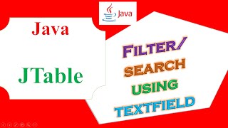 Java JTable Ep.17 - Filter/Search Using JTextField