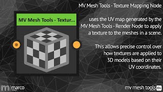 MV Mesh Tools - Texture Mapping Node