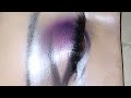 Purple black eye look. Creative eye look tutorial. Creative makeup tutorial. My vlog.