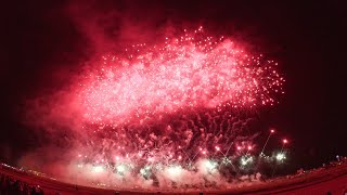 2019 会津花火 エンディング花火 紅屋青木煙火店 AIZU HANABI Ending Fireworks