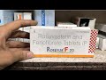 Rosuvas F 20mg uses | price | composition | dose | side effects | review | in hindi