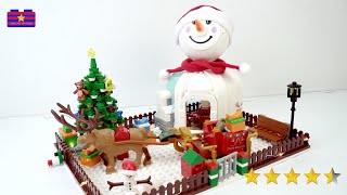 Snowman Gift House Brick Set Unboxing \u0026 Building