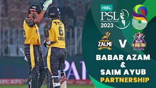 Superb Partnership By Babar Azam & Saim Ayub | Peshawar vs Quetta | Match 25 | HBL PSL 8 | MI2T