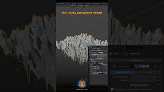 Turn a 2D Plane into a 3D Rocky Terrain in Blender in 1 Minute!