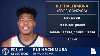 Rui Hachimura Selected #9 Overall By Washington Wizards In 2019 NBA Draft
