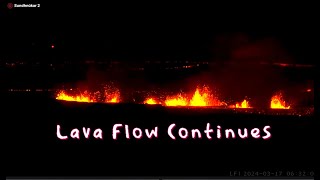 Iceland Lava flow headed out to sea? Latest update. Earthquake update Saturday night 3/16/2024