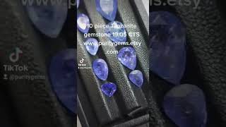 10 natural Tanzanite gemstones 19.05 CTS www.puritygems.etsy.com