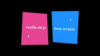 Tilt Effect on Mouse Over (HTML, CSS and JavaScript)