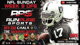 2022 NFL WEEK 8 DRAFTKINGS PICKS AND STRATEGY | RUN PURE DFS NFL SUNDAY