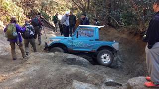 H28 車 猿投山林道　オフロード走行　20160131