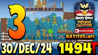 Angry Birds Friends Level 3 Tournament 1494 Highscore  POWER-UP walkthrough