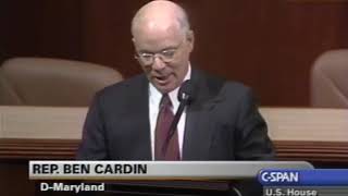 Rep Ben Cardin  on Rabbi Mitchell Wohlberg, Beth Tfiloh Congregation, Baltimore, MD, July 17, 2001