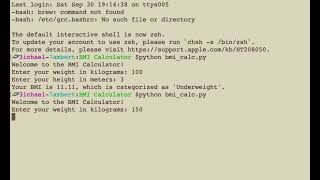 OIBSIP - Python Programming - BMI Calculator
