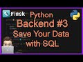 Python Backend #3: Connect Flask to a Database (SQLite CRUD Tutorial)