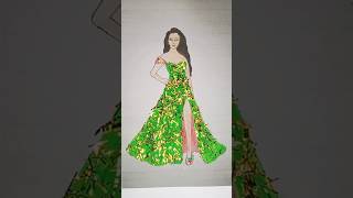 Top 9 dresses with glitter #glittergirl #drawing #shortvideo #moumitaart #shorts