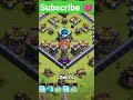 Super Wizard Attack Strategy With Invisibility Spell !! Clash of Clans #clashofclans #coc #shorts