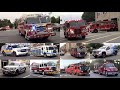 Police Cars Fire Trucks And Ambulance Responding Compilation Part 27 - September 2024