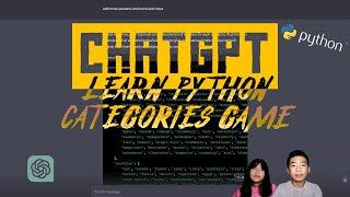 Learn Python with ChatGPT | Categories Game