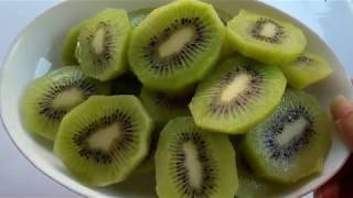 กีวี่เขียว นิวซีแลนด์ หวาน วิตามินซีสูง  l  ประโยน์และวิธีการปอกเปลือก Kiwi    |Wanchenwan