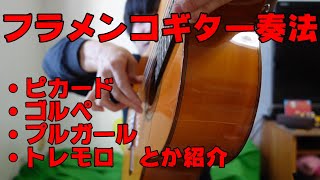 【色々】フラメンコギター奏法紹介【あります】