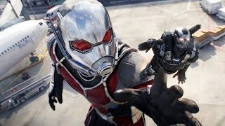 Ant-Man Becomes Giant-Man - Airport Battle Scene - Captain America: Civil War -