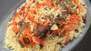 Afghani Kabuli Pulao Recipe ( Qabili ) Ramazan Special Recipe قابلی پلو گوشت گوسفند مخصوص رمضان