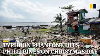 Typhoon Phanfone hits Philippines on Christmas Day