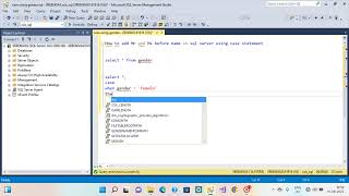 How to add Mr and Ms before name in sql server using case statement