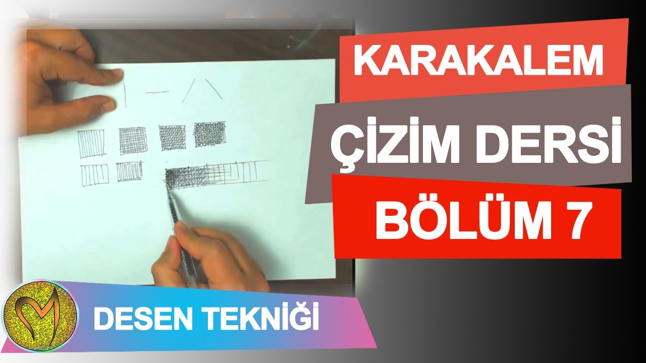 Çizim Dersleri - Karakalem çizim Dersleri Bölüm 7 Desen Tekniği - YouTube