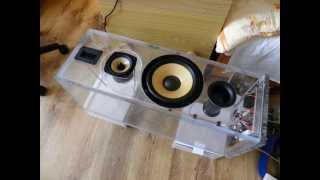 Making the 3-way speakers ( transparent box)