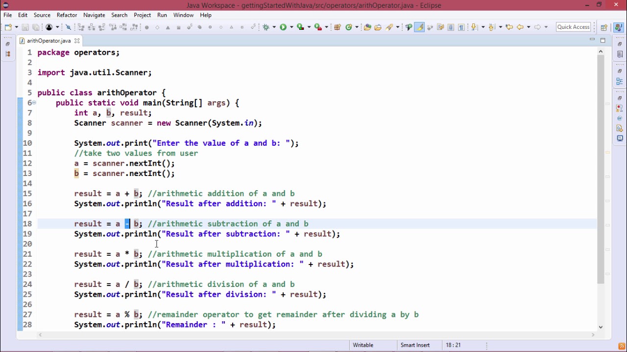 Java Essentials - Arithmetic Operators In Java - YouTube